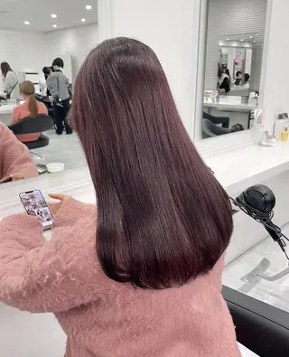 ロング カラー ハイトーンカラー 🦄レイヤーカットのヘアスタイル