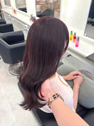 セミロング カラー ParveMix‎‎ ‎🤍加藤理沙のヘアスタイル