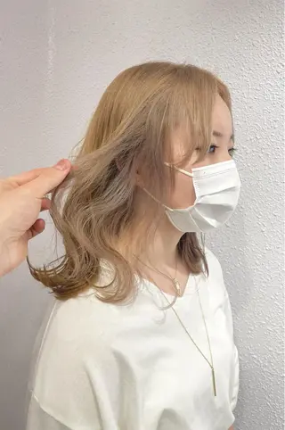 セミロング merci JUNKIのヘアスタイル