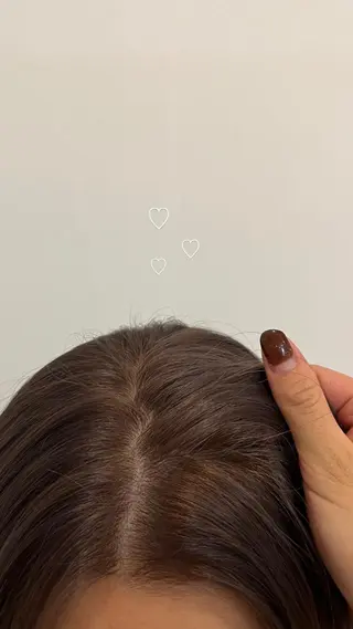 カラー フクシママユ / 柔らかカラーのヘアスタイル