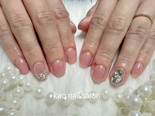 ネイル kao nail マグネット/長さだしのネイルデザイン