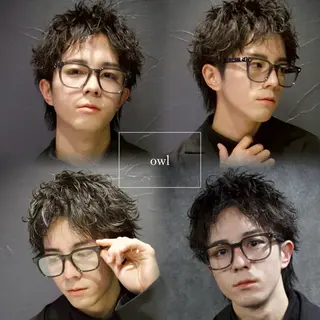 ショート パーマ メンズ スパイキーショート 心斎橋【戸兵吏駒】のヘアスタイル