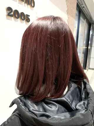 ミディアム Zina天王寺 CHIAKIのヘアスタイル