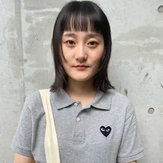 ショート カラー ホリケ アオイのヘアスタイル