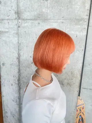 セミロング カラー 横浜美容室／暖色系 michika🌹のヘアスタイル