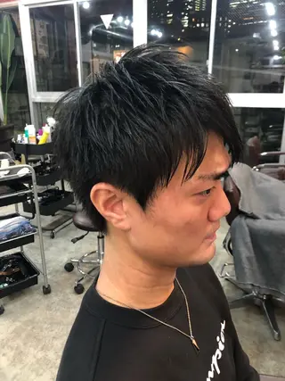 メンズ パーソナルカラー 藤本夢のヘアスタイル