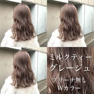 セミロング 💍大人デザイン /ハイトーン♡リクトのヘアスタイル