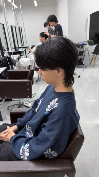 パーマ メンズ ニュアンス/フェザー /ウルフ/伶馬のヘアスタイル