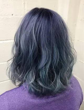 ミディアム カラー 🌙透明感カラー／ 丁寧施術｜松本のヘアスタイル