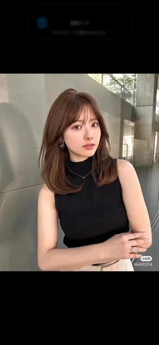 ミディアム Aura所属・丸山 心 / 艶カラーのヘアスタイル