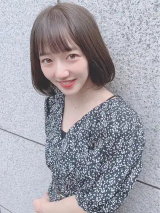 ミディアム カラー パーマ ヘアアレンジ 【公式】amble luxe池袋東口🩷のヘアスタイル