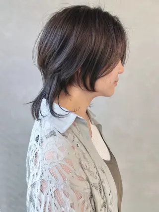 ミディアム 小顔ボブ/お悩み解決 /ボブパーマ/とういのヘアスタイル