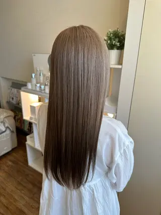 ロング カラー ueki ayaneのヘアスタイル