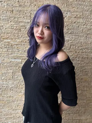 ロング カラー lani hair salon所属・SHOTO ハイトー ン/デザインカラーのヘアスタイル