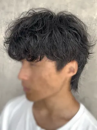 ショート パーマ メンズ PERCUT大阪堀江店所属・メンズヘアのカリスマ 北地　空のヘアスタイル