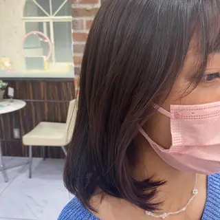 ミディアム 宮澤 美幸のヘアスタイル