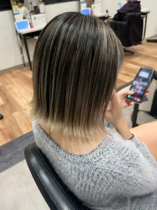 ミディアム ブリーチ縮毛矯正/ 髪質改善💎中野紀恵のヘアスタイル