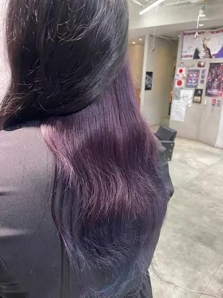 ロング カラー 💖推しカラー💖 オタク美容師✂ゆづきのヘアスタイル