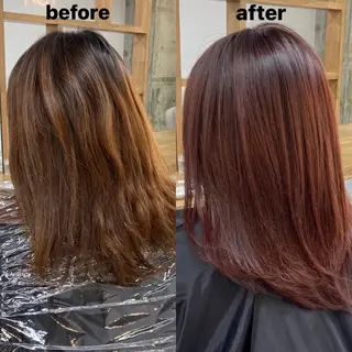 ミディアム カラー 韓国レイヤーカット★ 小林大樹のヘアスタイル