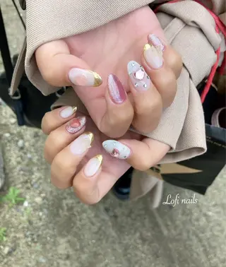 セミロング ネイル Lofi nails ゆきこのネイルデザイン