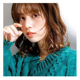 ミディアム ❁⃘ ち だ り さ ❁⃘のヘアスタイル