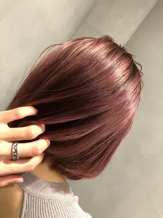 ショート カラー 縮毛矯正⭐️ 桜場裕一のヘアスタイル