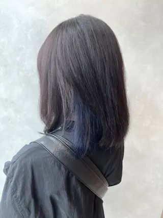 ミディアム カラー ヘアアレンジ/ カラー/hazukiのヘアスタイル