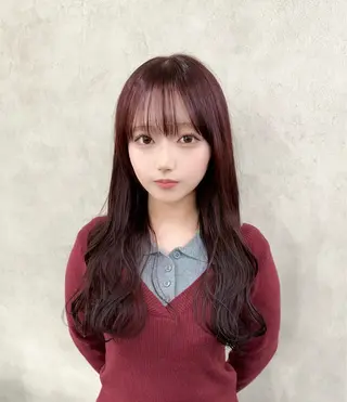 ロング カラー ヘアアレンジ JILL by charme所属・小山/透明感カラー/ レイヤー/中茎涼太のヘアスタイル