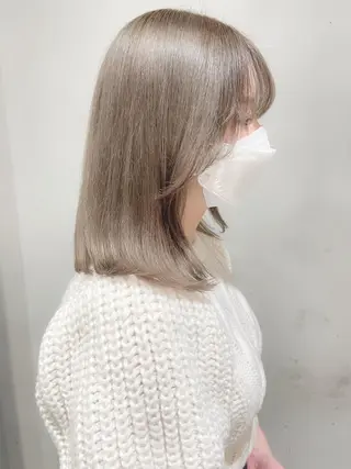 ミディアム カラー 暗髪🐈‍⬛艶髪☔︎ 愛弥のヘアスタイル