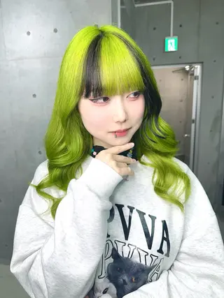 ロング カラー 名古屋のピンク好き かずくん🦩のヘアスタイル