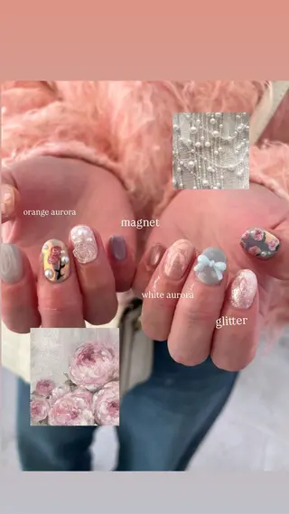 ネイル elen南越谷 Rina𖥔⋱のネイルデザイン