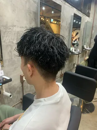 パーマ メンズ ⚡️メンズパーマ特化 mens支持◎/忠地のヘアスタイル