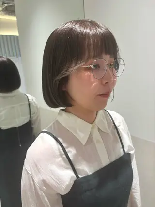 ショート カラー パーマ ヘアアレンジ 押切 響　のヘアスタイル