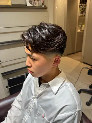 ショート パーマ メンズ Beeline所属・🫧メンズ特化🫧 瀧口翔太のヘアスタイル