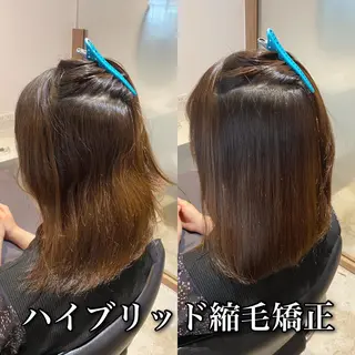 ミディアム パーマ ブリーチ縮毛矯正/ デサキ ショウヘイのヘアスタイル