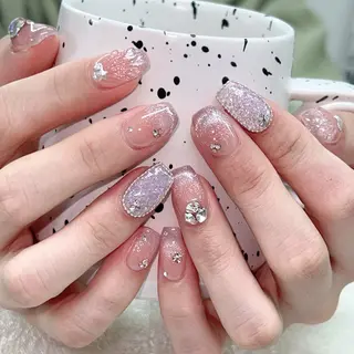 ネイル 長いだし/スカルプ/ パラシェルN.oneのネイルデザイン