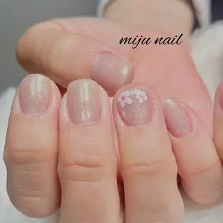 ネイル ❁miju nail 大人上品/自爪育成のネイルデザイン
