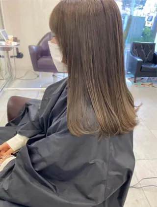 ミディアム ダブルカラー/韓国 ヘア/さわのあかねのヘアスタイル