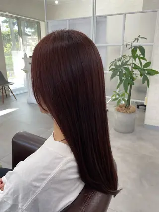 ロング カラー 縮毛矯正・髪質改善個室型salon Cannaつくばみどりの美容室【カンナ】所属・Canna honokaのヘアスタイル