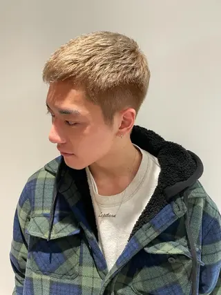 ショート カラー メンズ yuuna/ ハッシュカット🎀のヘアスタイル