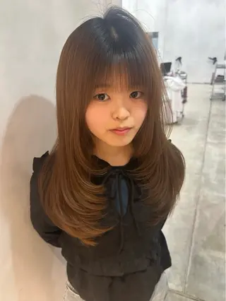 ロング レイヤー/艶カラー 三好悠生のヘアスタイル