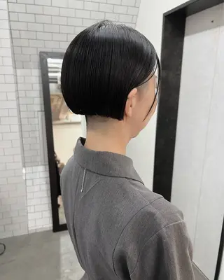 ショート 紙屋町ショート /ボブ　パーマ河内蓮のヘアスタイル