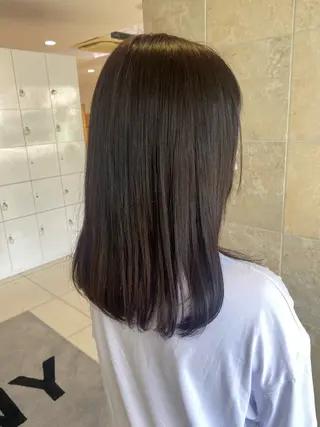 セミロング 艶髪/透明感/ 三宅晴香のヘアスタイル