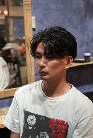 パーマ メンズ litbyfifth 濵崎寛太のヘアスタイル