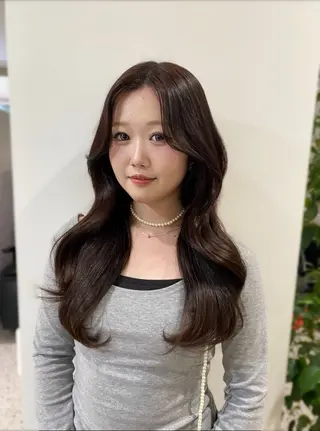 カラー AO所属・RISAKO 艶髪モテヘア🎀府中のヘアスタイル