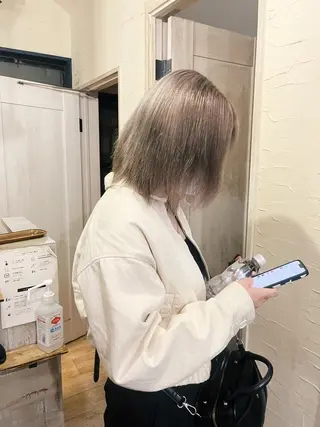 ショート カラー Cinq所属・ハイライト🌟/ ボブ/豊田のヘアスタイル