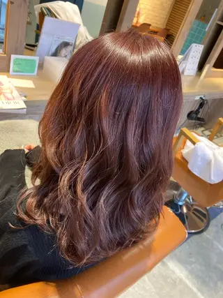 セミロング カラー 🟣メンズパーマ 川端 永遠🟣のヘアスタイル