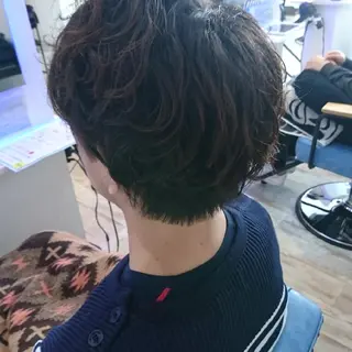 ショート パーマ メンズ 中嶌 健一のヘアスタイル