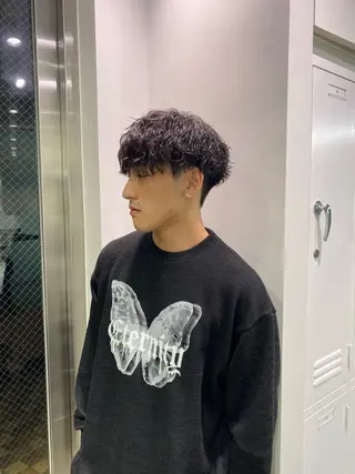 ショート パーマ メンズ fifth天神大名メンズサロン(フィフス)所属・fifth天神パーマ 特化/大田宗一朗のヘアスタイル