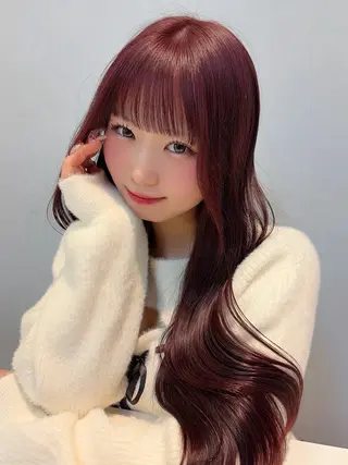 ロング カラー cache cache  omotesando所属・🎀無料カットモデル 🪞5cm以上いちかのヘアスタイル